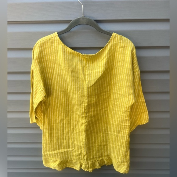 LUNGO L’ARNO tunic shirt | made in Italy | 100% Linen | size M - Picture 5 of 6